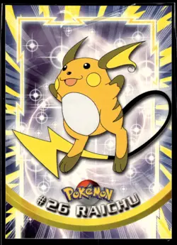 Pokemon Topps Card | TV Animation Edition | Raichu #26 | Non Holo | LP - Image 1