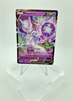 Mewtwo V 030/078 Holo V Rare Pokemon GO Pokemon Near Mint - Image 1