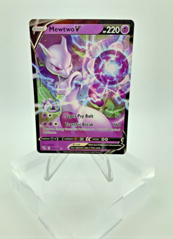 Mewtwo V 030/078 Holo V Rare Pokemon GO Pokemon Near Mint - Image 2