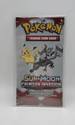 Pokemon Card - Crimson Invasion - Sampling Pack - 3 Cards - Factory Sealed - Image 1
