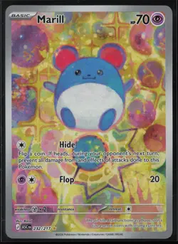 Marill 232/217 Illustration Rare Ascended Heroes Pokemon Holo Near Mint - Image 1