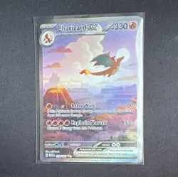 Pokemon TCG Charizard ex 199/165 SV 151 English SIR Holo - Image 1