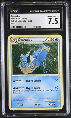 Gyarados 7/95 Holo Call Of Legends Pokemon CGC 7.5 Near Mint+ - Image 1