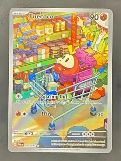 Sv02: Paldea Evolved Pokemon TCG Fuecoco IR NM Holo 201/193 Pokemon TCG Card - Image 3