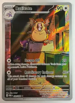 Pokemon Raticate 099/088 Holo IR - Perfect Order NM - Image 1