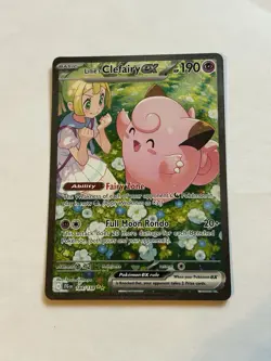 Pokemon Lillie's Clefairy ex 184/159 Journey Together Special Illustration Rare - Image 1