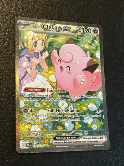 Pokemon Lillie's Clefairy ex 184/159 Journey Together Special Illustration Rare - Image 2