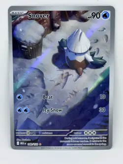 Pokemon TCG Snover 140/132 Me01: Mega Evolution IR Holo NM Condition - Image 1