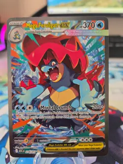 Pokemon Mega Feraligatr EX 274/217 Ascended Heroes Illustration Rare Art Holo - Image 1