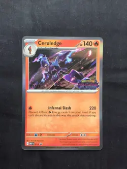 Pokemon: Phantasmal Flames Staff Prerelease Promo: Ceruledge 14 - Image 1