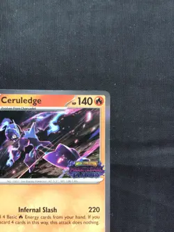 Pokemon: Phantasmal Flames Staff Prerelease Promo: Ceruledge 14 - Image 3