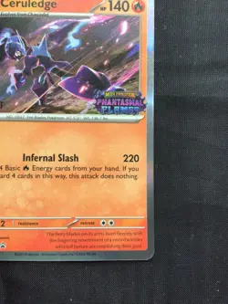 Pokemon: Phantasmal Flames Staff Prerelease Promo: Ceruledge 14 - Image 4