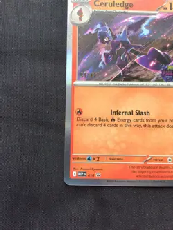 Pokemon: Phantasmal Flames Staff Prerelease Promo: Ceruledge 14 - Image 5