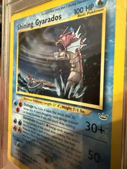 Pokemon TCG Shining Gyarados Holo Neo Revelation Card 65/64 PSA 9 - Image 4