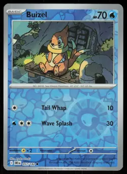 Buizel 057/182 Common Destined Rivals Pokemon Reverse Holo Near Mint - Image 1