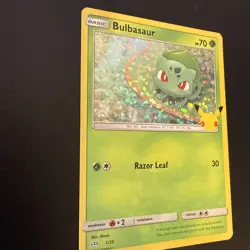 Bulbasaur 001/025 Promo McDonald's 25th Anniversary Pokemon Holo NM - Image 2