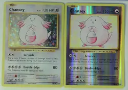 Pokemon Chansey #70/108 Holo and Reverse Holo lot from 2016 NM/LP - Image 1