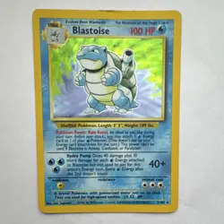 WOTC Blastoise Holo #2/102 Base Set 1999 ENG Stage 2 100 HP Pokemon TCG - Image 1