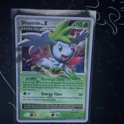Pokemon Shaymin LV.X Rare Holo Level Up DP39 Platinum English 110 HP 2009 - Image 1