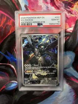 Pokemon TCG N's Zekrom Mega Evolution Promo Holo Eng PSA 10 #031 - Image 1