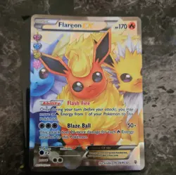 Pokemon Flareon EX Full Art Ultra Rare Holo RC28/RC32 Generations English 170HP - Image 1