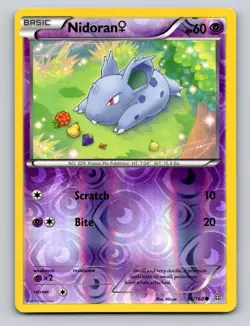 Nidoran F 66/160 Common Primal Clash Pokemon Reverse Holo NM - Image 1