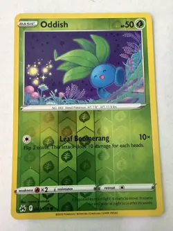 Pokemon - Oddish - Common - Reverse Holo - 001/159 - NM - Image 1