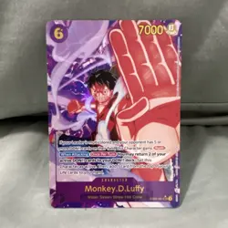 Namco One Piece CCG Monkey D. Luffy EB02-061 SR Alt Art Foil 6C 7000 - Image 1