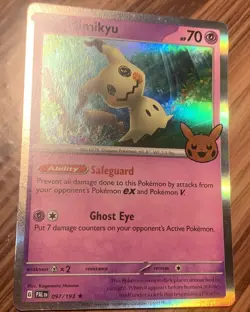 Mimikyu 097/193 Halloween 2023 Trick or Trade Holo Rare Pokemon Card - Image 1