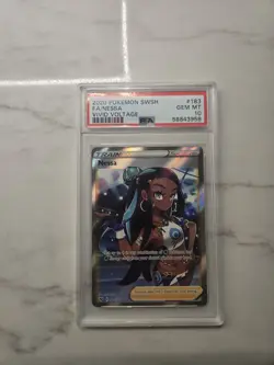 Pokemon TCG Vivid Voltage Nessa Full Art Ultra Rare Card 183/185 PSA 10 Gem Mint - Image 1