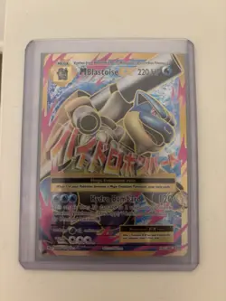 Pokemon TCG Mega-Blastoise-EX Evolutions Holo Full Art Ultra Rare Card 102/108 - Image 1
