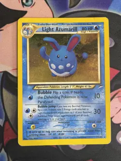 Light Azumarill - 13/105 - Pokemon Neo Destiny Unlimited Holo Rare Card WOTC HP - Image 1