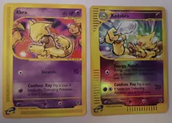 Pokemon TCG Kadabra Expedition Reverse Holo Card 84/165 & Common Abra Epedition - Image 1