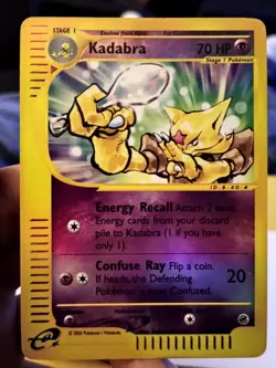Pokemon TCG Kadabra Expedition Reverse Holo Card 84/165 & Common Abra Epedition - Image 4