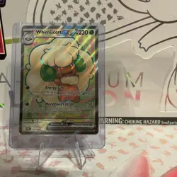 Pokemon Whimsicott EX Full Art Holo Card White Flare Black Bolt 157/086 - Image 1