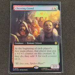 Cheering Crowd - 0270 - R - Extended - Foil - Spider-Man - MTG - NM/M - Image 1