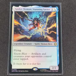 Spider-Woman, Stunning Savior - 0152 - R - Foil - Spider-Man - MTG - NM/M - Image 1
