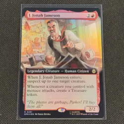 J. Jonah Jameson - 0261 - R - Extended - Foil - Spider-Man - MTG - NM/M - Image 1