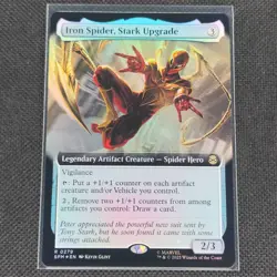 Iron Spider, Stark Upgrade - 0279 - R - Extended -Foil - Spider-Man - MTG - NM/M - Image 1