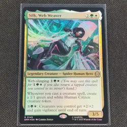 Silk, Web Weaver - 0145 - R - Foil - Spider-Man - MTG - NM/M - Image 1