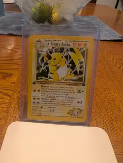 Pokemon 1st Edition Lt. Surge's Raichu 11/132 Gym Challenge Holo - Image 1