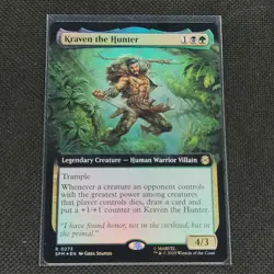 Kraven The Hunter - 0273 - R - Extended - Foil - Spider-Man - MTG - NM/M - Image 1