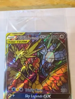 2019 Pokemon Promo - Moltres & Zapdos & Articuno GX SM210 Factory Sealed - Image 3