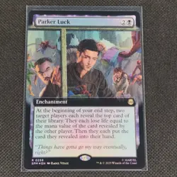 Parker Luck - 0258 - R - Extended - Foil - Spider-Man - MTG - NM/M - Image 1
