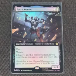 Agent Venom - 0255 - R - Extended - Foil - Spider-Man - MTG - NM/M - Image 1
