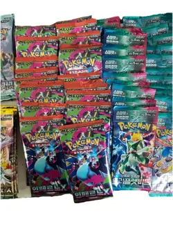 Large Pokemon TCG Pack Lot (KOREAN) 111 Sealed Packs & ~ 100 Singles R, RR, & AR - Image 4