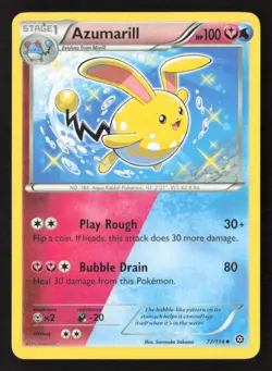 Azumarill 77/114 Uncommon Steam Siege Pokemon Lightly Played - Image 1