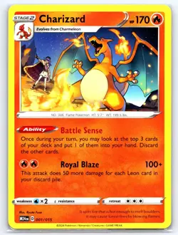 Charizard 001/015 Promo McDonald's Promos 2024 Pokemon Lightly Played - Image 1