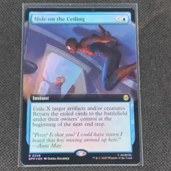 Hide On The Ceiling - 0249 - R - Extended - Foil - Spider-Man - MTG - NM/M - Image 1