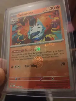 Volcarona (Master Ball Pattern) 016/086 Rare Black Bolt Pokemon Holo Near Mint - Image 1